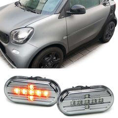 Πλαινά φλας led χρωμίου Smart Fortwo Coupe/Cabrio 453