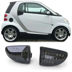 Πλαινά φλας led μαύρα Smart Fortwo Coupe/Cabrio 451