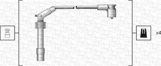 MSK1159- ΣΕΤ ΜΠΟΥΖΟΚΑΛΩΔΙΑ-OPEL ASTRA F,  941318111159 1282163 1282164 1282165 1282166 9117892 9117893 9117894 9117895