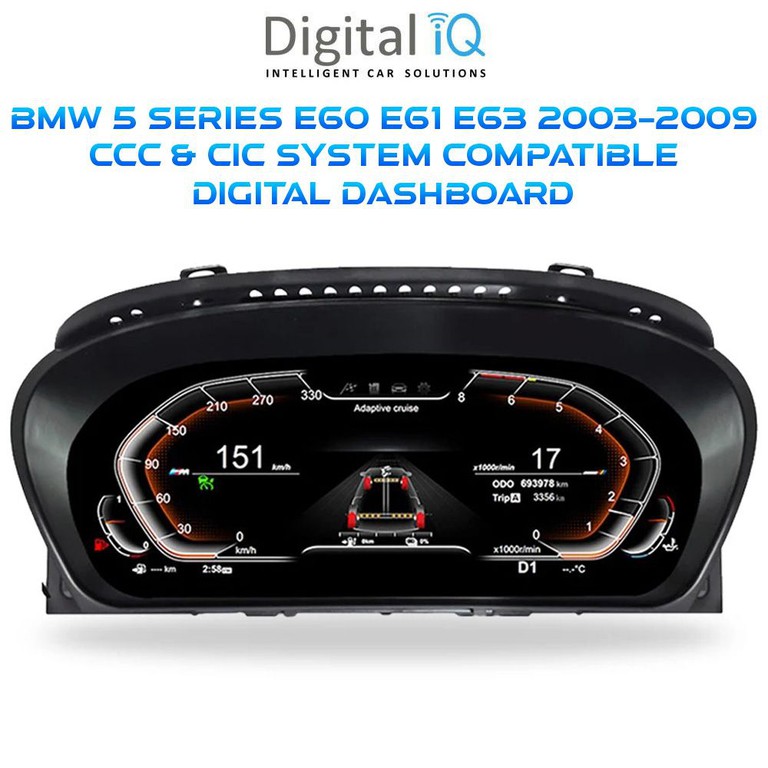 DIGITAL IQ DGU 958_DC (12.3in) (DIGITAL CLUSTER for BMW 5 Series (E60-E61-E63) mod. 2003-2009 with CCC-CIC system | Pancarshop