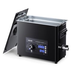VEVOR 6L Υπερήχων Καθαριστικό, Επαγγελματικό Υπερήχων Καθαριστικό με Κουμπί Χειρισμού, Ανοξείδωτο Μηχανή Καθαρισμού με Καλάθι και Μπάλα Καθαρισμού, για Ρολόγια, Ξυράφια, Κοσμήματα, Νομίσματα και Άλλα