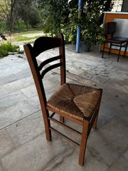 Σετ 20 ξύλινες παραδοσιακές καρέκλες ταβέρνας με ψάθα!