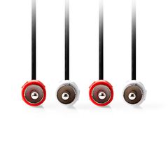 ΚΑΛΩΔΙΟ ΗΧΟΥ NEDIS 2x RCA ΣΕ 2x RCA M/M CAGL24200BK10 1M
