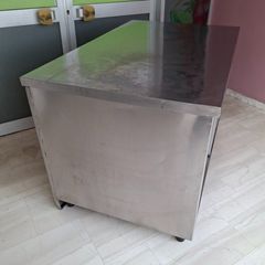Πάγκος ερμάριο - Παραδοτήριο, 138*87*86 εκ, με συρόμενες πόρτες. Μεταχειρισμένο. Ποιότητα & Τιμή Stockinox-thumb-8