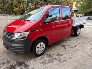 Volkswagen T6 2021 T6.1 New Model 150ps*Διπλοκαμπινο*6Θεσεις*Book Service-thumb-1