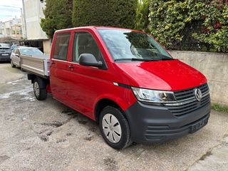 Volkswagen T6 2021 T6.1 New Model 150ps*Διπλοκαμπινο*6Θεσεις*Book Service-thumb-2
