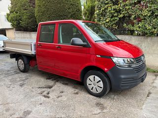 Volkswagen T6 2021 T6.1 New Model 150ps*Διπλοκαμπινο*6Θεσεις*Book Service-thumb-3