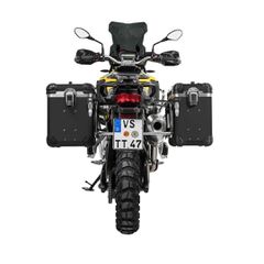 Touratech Σετ Βαλίτσες Zega EVO Ανοδιωμένες Μαύρες “And-Black” 38/ 45lt & Βάσεις Stainless Steel για BMW F850GS, F850GS Adv, F750GS