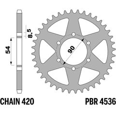 Pbr Standard Steel Rear Sprocket - 420