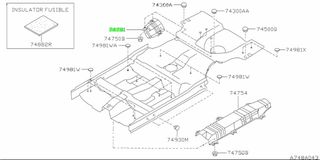 ΕΠΕΝΔΥΣΗ ΛΑΣΤΙΧΟ ΠΑΤΩΜΑ  NISSAN ALMERA N16  747724U000