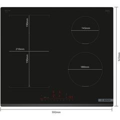 Bosch PVS631HC1E Επαγωγική Εστία Αυτόνομη με Λειτουργία Κλειδώματος 59.2x52.2εκ.