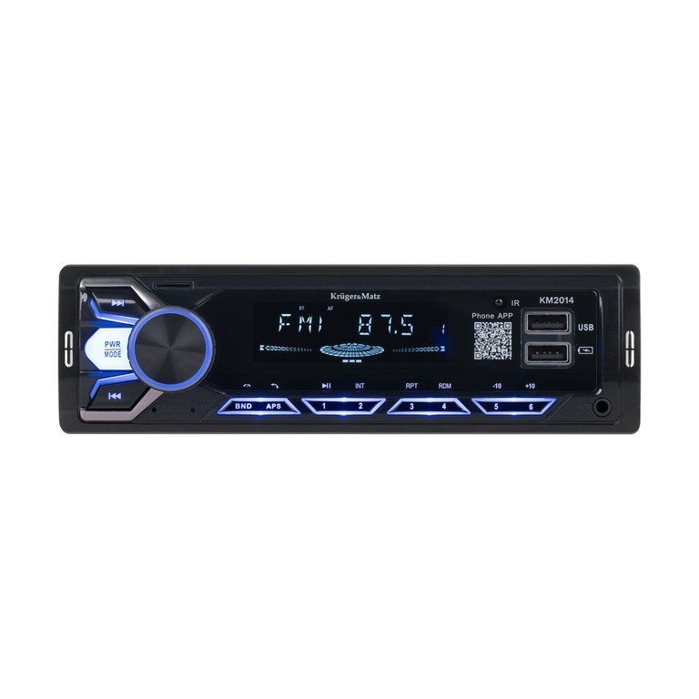 Kruger KM2014 Ραδιόφωνο αυτοκινήτου 1DIN (Bluetooth/USB/AUX)