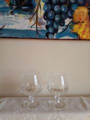 Ποτήρια κρυστάλλινα original Copita, wine/whisky/ sherry, crystal glass. Διαστάσεις: Ύψος 11 εκατοστά, διάμετρος στομίου 5,0 εκατοστά και βάσης 5,5 εκατοστά. Και τα δύο μαζί 15 ευρώ