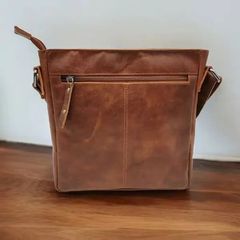 Τσάντα ώμου casual – Buffalo Oil Pull-Up Vintage δέρμα-thumb-1