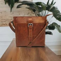 Τσάντα ώμου casual – Buffalo Oil Pull-Up Vintage δέρμα-thumb-4
