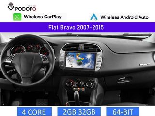 Fiat Bravo (2007-2015) Android οθόνη 9" 2+32GB Ασύρματο CarPlay & Aσύρματο Android Auto | GPS | EQ | WiFi