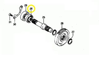 Τσιμούχα Αξονα Φυγοκεντρικού 20*28*5 Suzuki Address.50 AD.50 0928320052