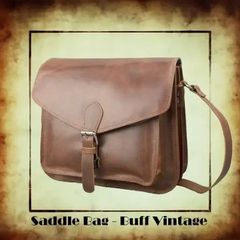 dariya® Τσάντα Ώμου Buffalo Pull-Up Vintage δέρμα-thumb-3