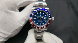 Rolex GMT master II Pepsi blue dial.  Τελευταια εκδοση.  Ανδρικο ρολοι κορυφαιας ποιοτητα replica.