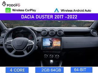 Dacia Duster (2017-2022) Android οθόνη 10.1" |2GB+64GB| Wireless CarPlay & Android Auto | GPS | EQ | WiFi