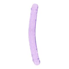 Real Rock Crystal Jelly Ρεαλιστικό Dildo με Βεντούζα Μωβ 34cm