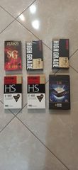 6 βιντεοκασετες VHS εγγραφής καινούργιες SANYO 120' ,TDK 180& RACS 120 min'