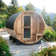 Σάουνα Barrel Sauna inSPORTline Viduor 600 – Cedar Wood