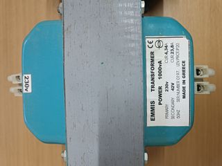 Μετασχηματιστής ξηρού τύπου Emmis CE 1000VA – Made in Greece – Καινούργιος