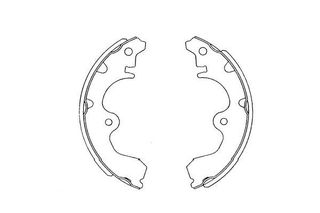 Σετ σιαγόνων φρένων KAVO-PARTS KBS-9902