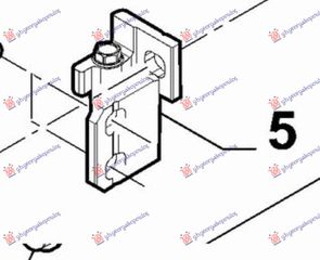 ΜΕΝΤΕΣΕΣ ΠΟΡΤΑΣ ΕΜΠΡΟΣ/ΠΙΣΩ ΚΑΤΩ (ΓΝΗΣΙΟ) - 295006161