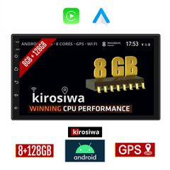 KIROSIWA 8GB + 128GB NISSAN X-TRAIL (2007-2013) Android οθόνη αυτοκίνητου με GPS WI-FI (ηχοσύστημα αφής 7" ιντσών OEM Youtube Playstore MP3 USB Radio Bluetooth Apple Carplay Android Auto 4x60W)