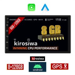 KIROSIWA 8GB + 128GB NISSAN MICRA (2008-2011) Android οθόνη αυτοκίνητου με GPS WI-FI (ηχοσύστημα αφής 7" ιντσών OEM Youtube Playstore MP3 USB Radio Bluetooth Mirrorlink Apple Carplay Android Auto 4x60