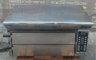 Φούρνος Πίτσας Ηλεκτρικός Διπλός Για 2+2 Πίτσες Με Πυρόπλακα & Φούσκα 88x57x50Cm STIMA - Μεταχειρισμένος.