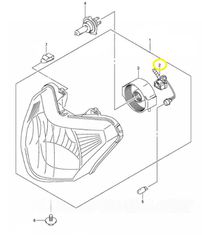 Ντουί Μπροστινού Φαναριού Suzuki Address.125 FL 2007-2009 3517116H50