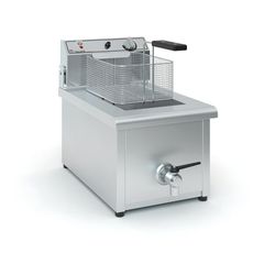 επιτραπέζια φριτέζα μονή , ισχύ 3800W/230V και χωρητικότητα 6-8 λίτρων, 32cm πλάτος, 54cm βάθος και 44cm ύψος