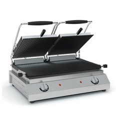 διπλή τοστιέρα eco , ισχύ 4600W/230V, με δύο ανεξάρτητους θερμοστάτες που ρυθμίζονται από 50-300°C, 60cm πλάτος, 49cm βάθος και 24cm ύψος