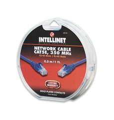 Intellinet 392143 Καλώδιο UTP Cat5e 350MHz 0.3m μπλε