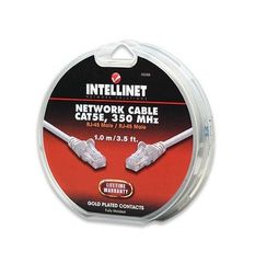 Intellinet 392068 Καλώδιο UTP Cat5e 350MHz 1m γκρι