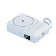 Kruger KM0913-BL Powerbank 10000mAh wireless με USB/USB-C/Lightning Mag Safe γαλάζιο
