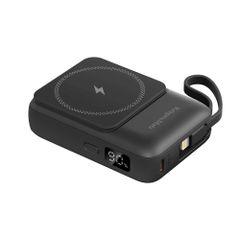 Kruger KM0913-B Powerbank 10000mAh wireless με USB/USB-C/Lightning Mag Safe μαύρο