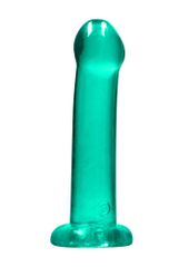 Non Realistic Dildo with Suction Cup 7" Green-thumb-1