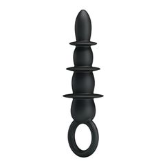 Pretty Love Anal Plug 3 Areas Πρωκτική Σφήνα Μαύρη 7cm