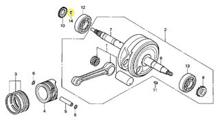 Πειράκι Στροφάλου Honda ANF.125 Innova 2003-2006 9430303050