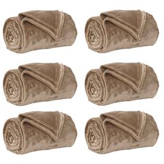 Ριχτάρια 6 pcs Καμηλοπάρδαλη 220 x 240 cm Μαλλί 42016795-thumb-1