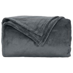 Ριχτάρια 6 pcs Σκούρο Γκρι 130 x 150 cm Μαλλί 42016797-thumb-4