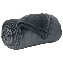 Ριχτάρια 6 pcs Σκούρο Γκρι 130 x 150 cm Μαλλί 42016797-thumb-3