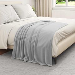 Ριχτάρια 6 pcs Γκρι 130 x 150 cm Μαλλί 42016801