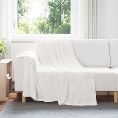 Ριχτάρια 6 pcs Λευκό 150 x 200 cm Μαλλί 42016814