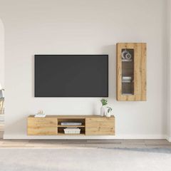 Σετ επίπλου τηλεόρασης FLORIN 3 pcs Artisan Oak 3397933