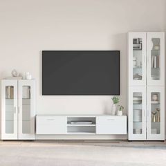 Πλαϊνό γραφείο με ράφι με πόρτα FLORIN Λευκό 55,5 x 29 x 100 εκ 880251